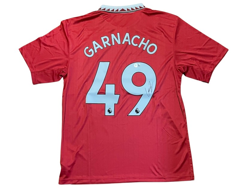 Maglia Replica firmata di Alejandro Garnacho per il Manchester United 2022/23