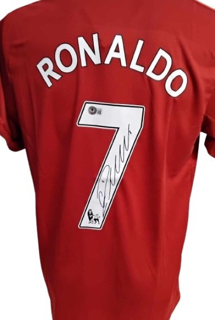 Maglia replica Cristiano Ronaldo Manchester United, 2019/20 - Autografata