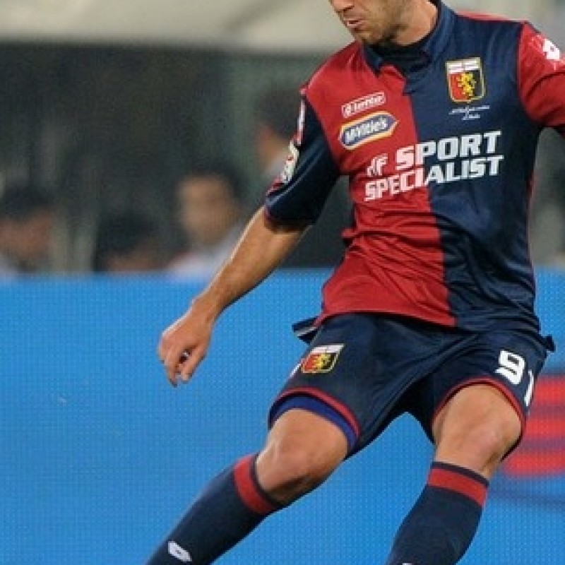 Bertolacci Genoa match issued/worn shirt, Serie A 2014/2015 - signed