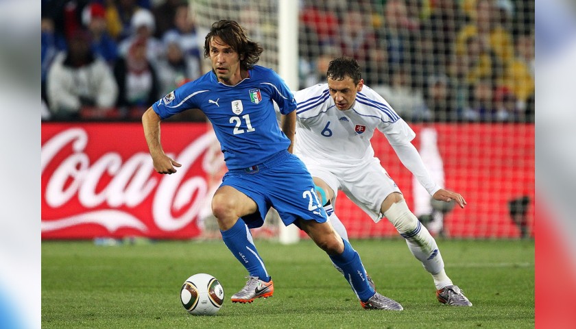 Pirlo's Italy Match-Issue/Worn Shirt, World Cup 2010