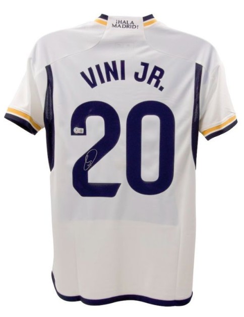 Vinicus Jr. Real Madrid Signed Home Shirt