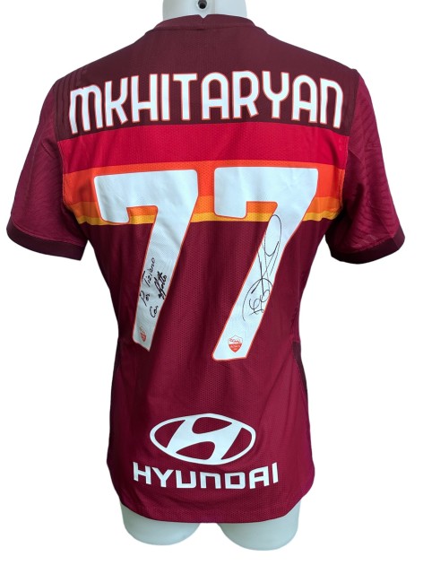 Mkhitaryan's AS Roma Match Issued Signed Shirt, 2020/21