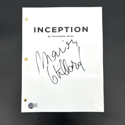 Marion Cotillard Signed "Inception" Full Movie Script