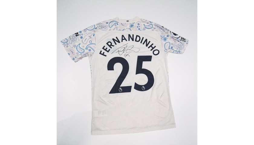Fernandinho's Match-Issued Signed Shirt