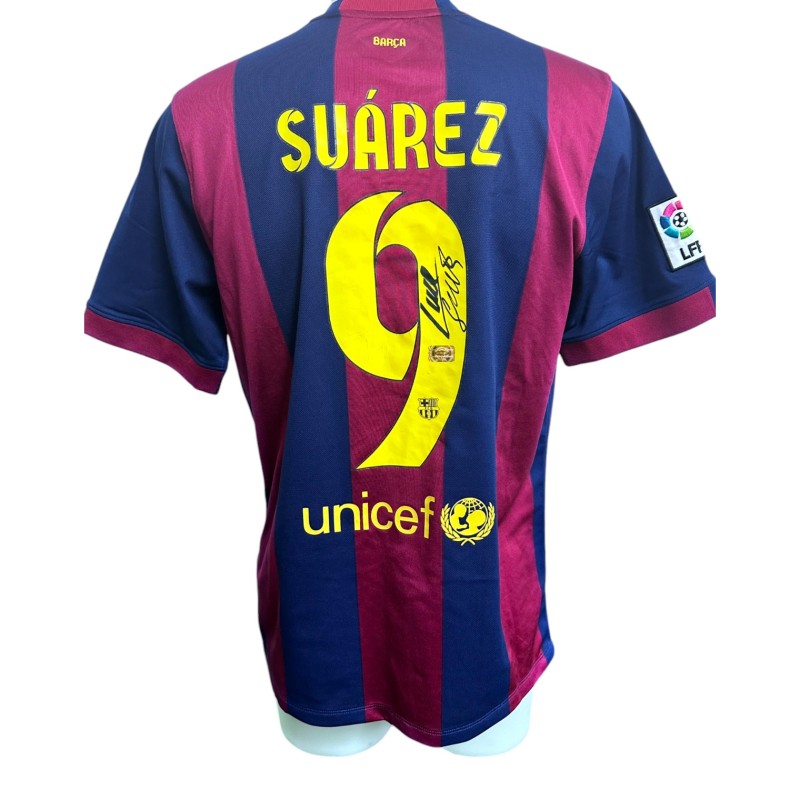 Maglia Replica Suarez Barcellona, 2014/15 - Autografata