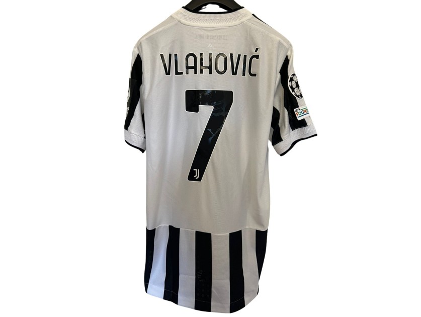 Vlahovic's Juventus Match-Issued Shirt, UCL 2021/22