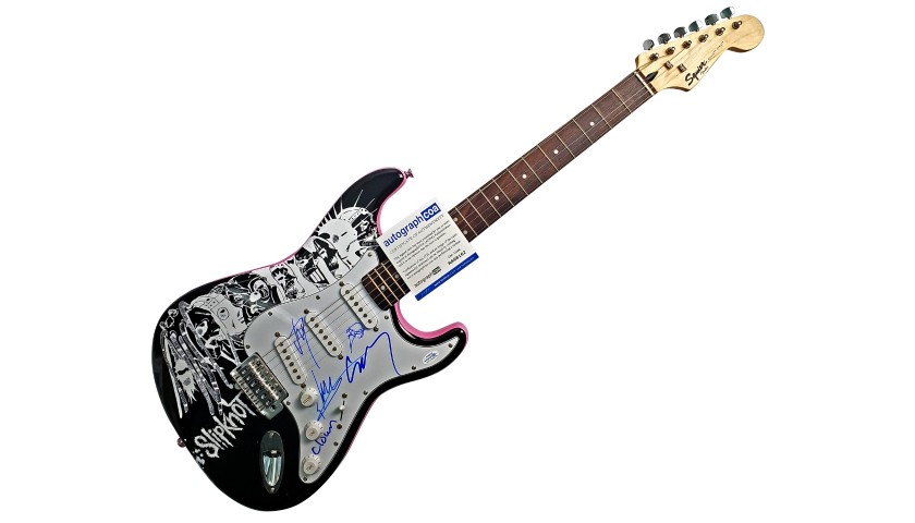Slipknot Hand Signed Custom Graphics Guitar