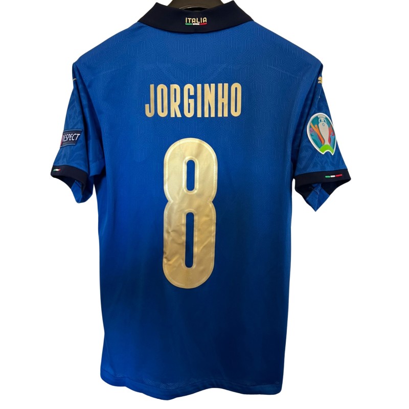 Jorginho's Match-Issued Shirt, Italy vs England Final EURO 2020