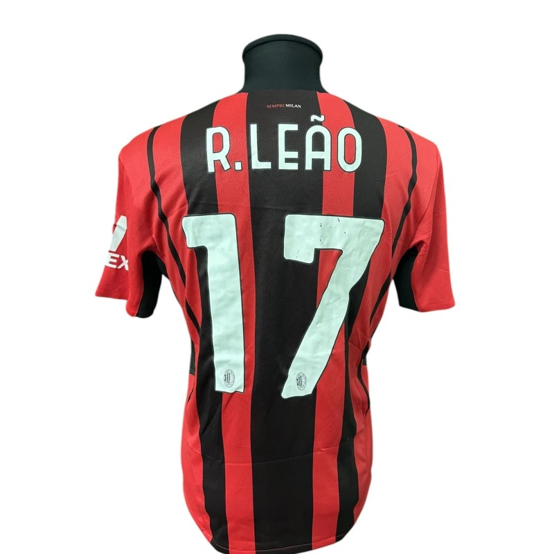 Leao's Milan vs Roma Issued Shirt, 2020