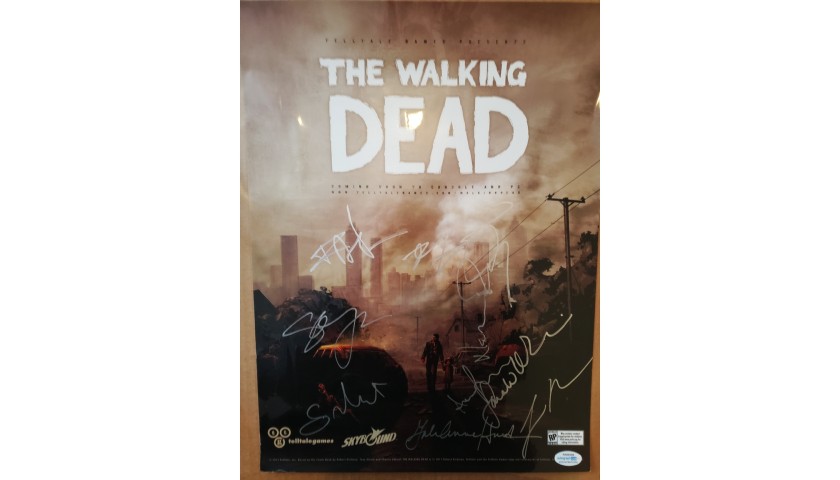 The Walking Dead Hand Signed Poster