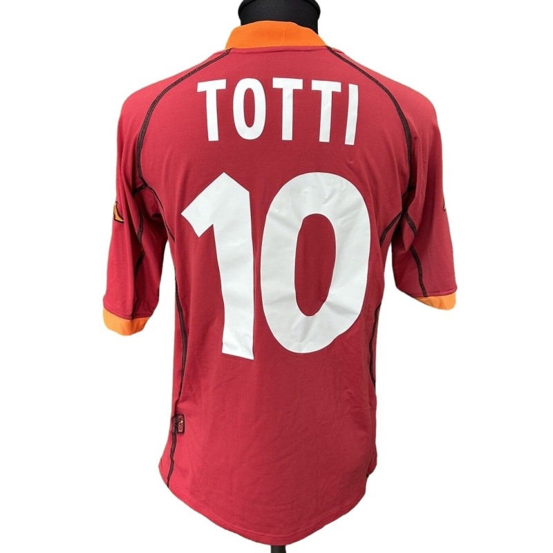 Totti's Roma Match-Issued Shirt, 2001/02