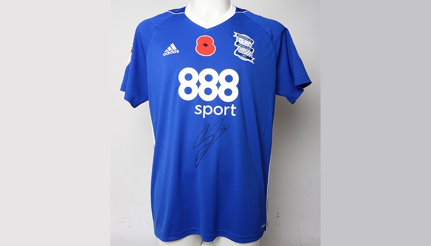 Poppy Shirt Signed by Birmingham City FC's Sam Gallagher