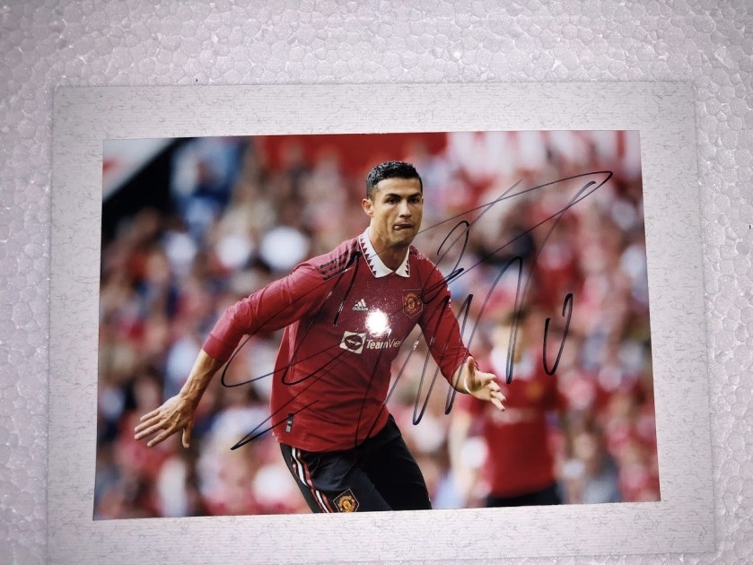 Fotografia autografata da Cristiano Ronaldo