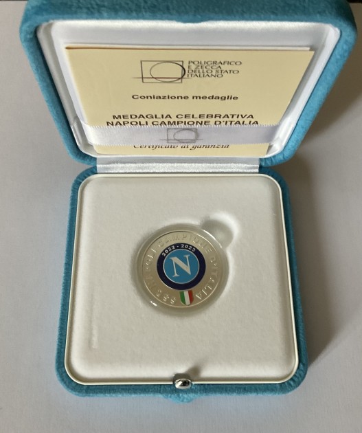 Medaglia in Argento del Napoli del Terzo Scudetto