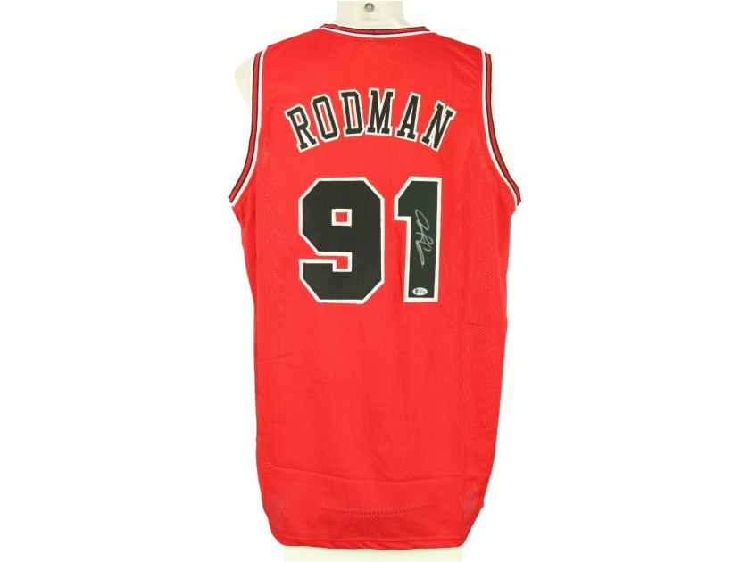 Rodman Replica Chicago Signed Jersey