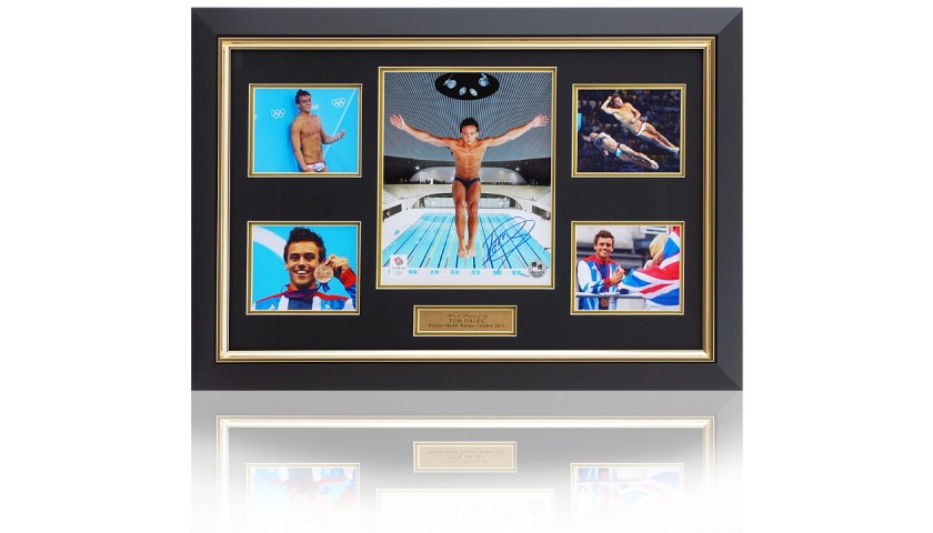 Tom Daley Signed Framed Presentation London 2012 Olympics 