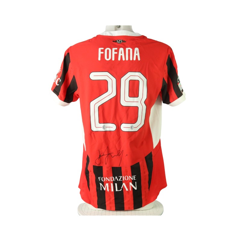 Maglia ufficiale Fofana Milan, 2023/24 - Autografata