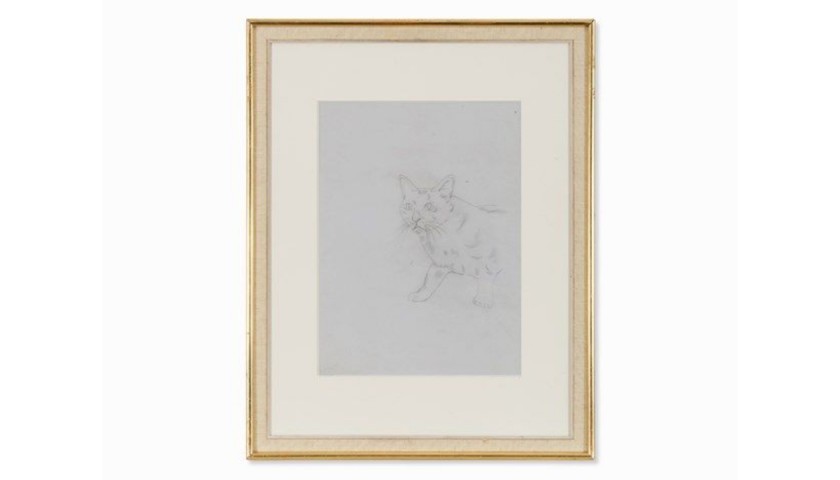 Andy Warhol "Sam the Cat" Drawing