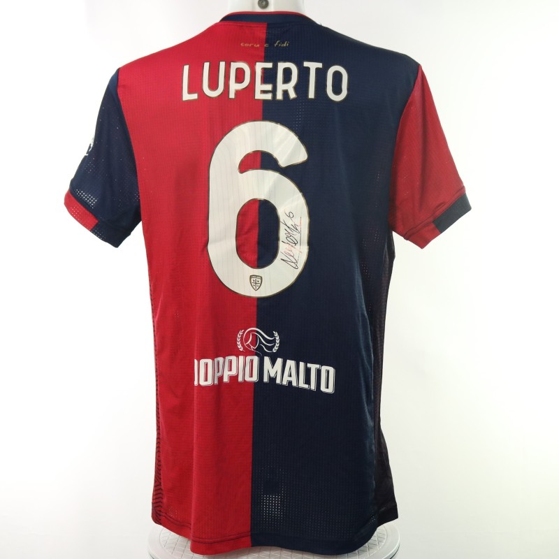 Maglia Luperto Unwashed, Cagliari vs Torino 2024 - Autografata