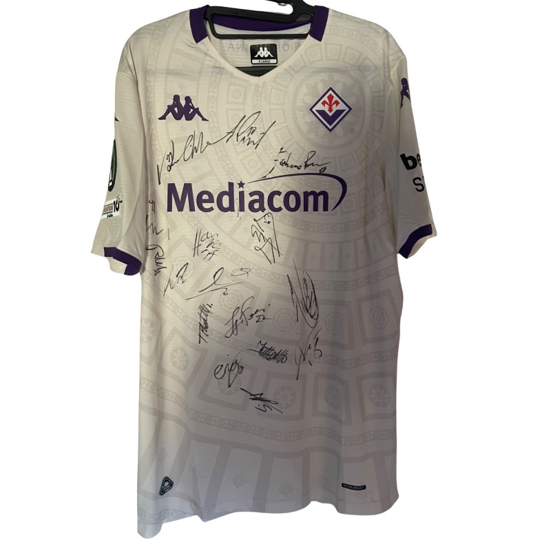 Fiorentina Official Shirt, Conference League 2025/26 - Signed by the Team