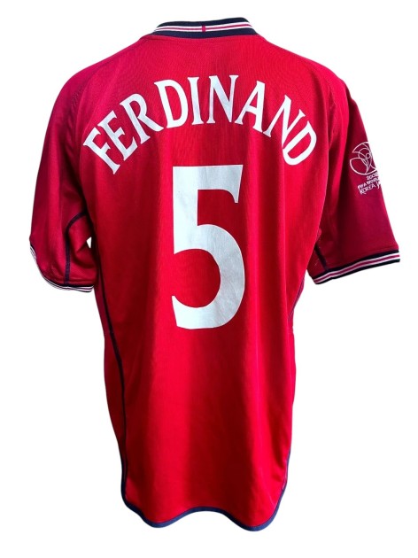Ferdinand's Issued Shirt, Argentina vs England FIFA World Cup 2002