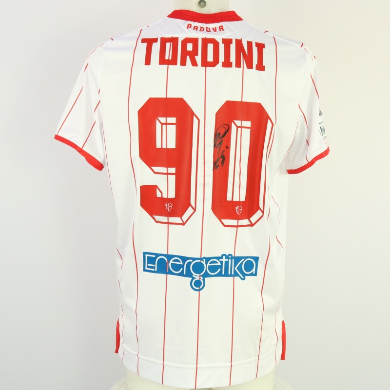 Tordini's Unwashed Signed Shirt, Pro Vercelli vs Padova 2024