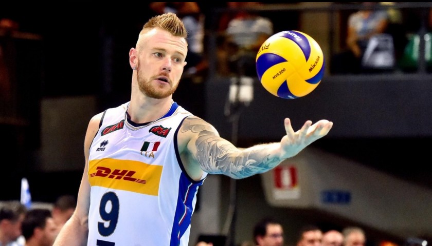 Zaytsev's Official Italy Volleyball Signed Shirt, 2018 