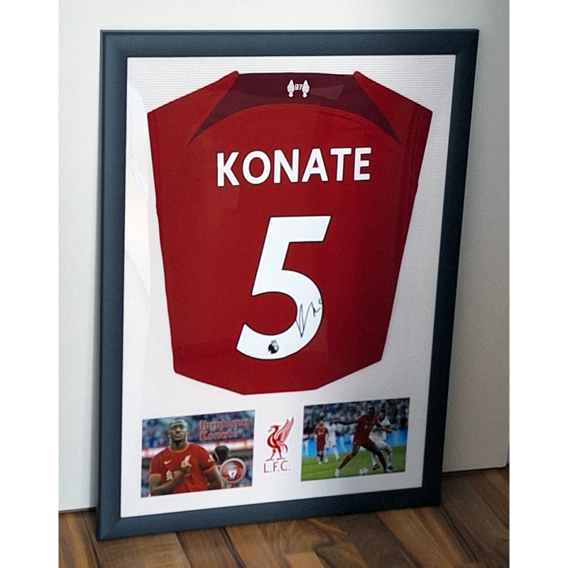 Ibrahima Konaté's Liverpool 2022/23 Signed And Framed Shirt