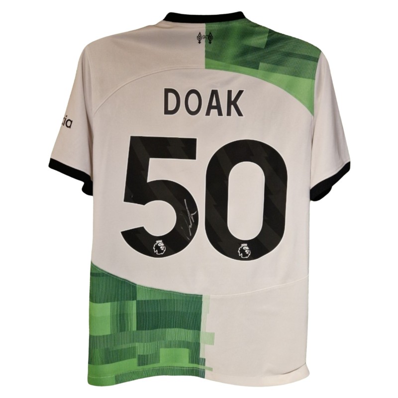 Ben Doak Signed Liverpool 2023-24 Official Away Football Shirt