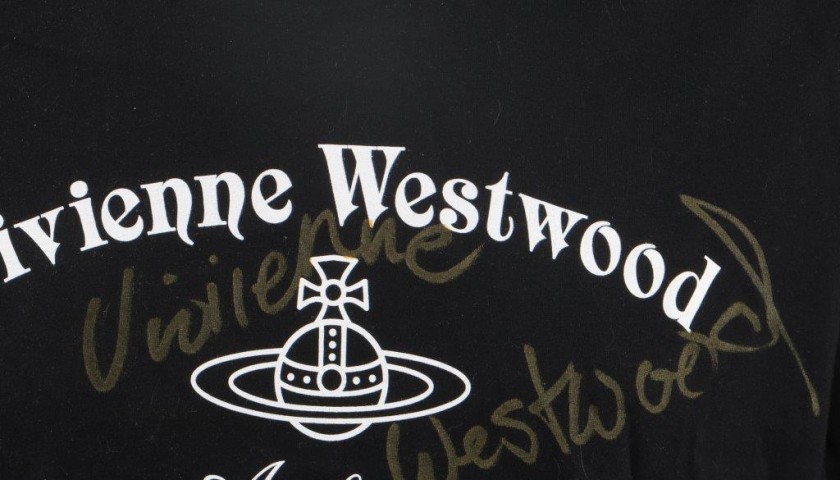 Vivienne Westwood t-shirt signed by the british designer