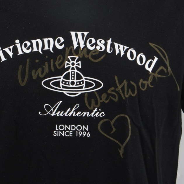 Vivienne Westwood t-shirt signed by the british designer