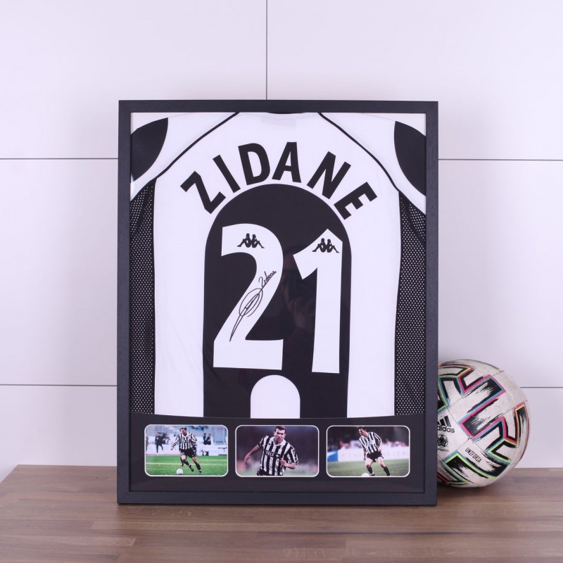 Zidane's Juventus Signed and Framed Shirt