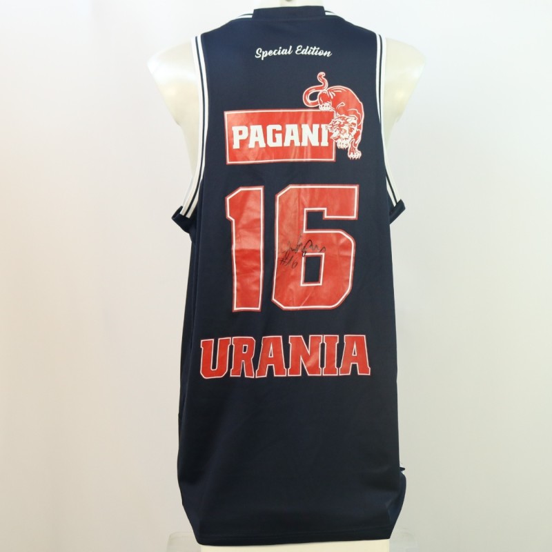 Pagani's Match Worn tank top, Urania Basket 2024 - Signed