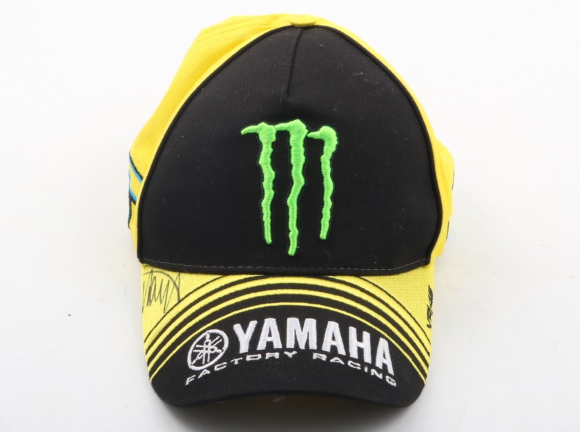 Official Monster Yamaha hat, signed by Valentino Rossi