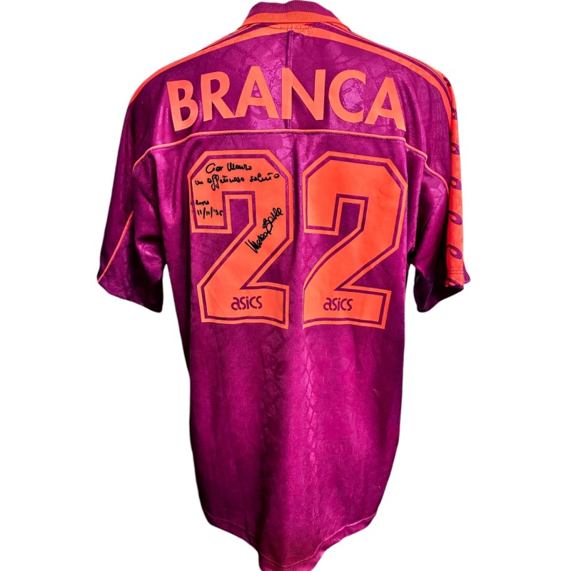 Branca's Signed Unwashed Shirt, Sampdoria vs Roma 1996