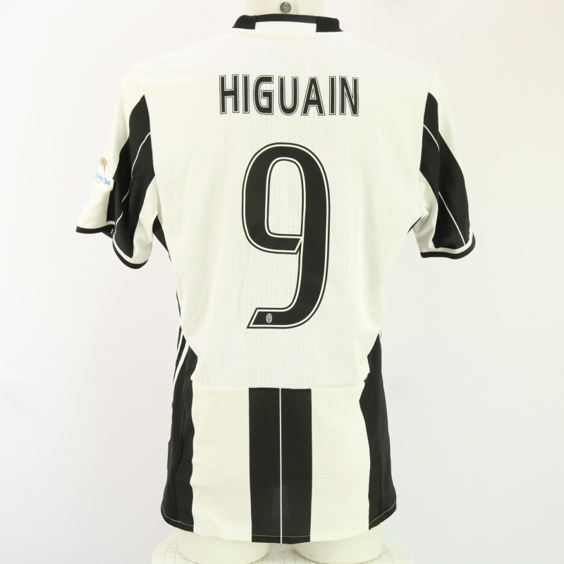 Higuaín's Juventus Match-Issued Shirt, TIM Super Cup 2016