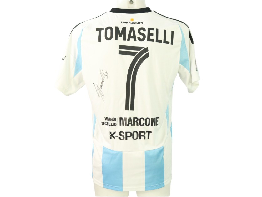 Tomaselli's Unwashed Signed Shirt, Virtus Entella vs Pescara 2024