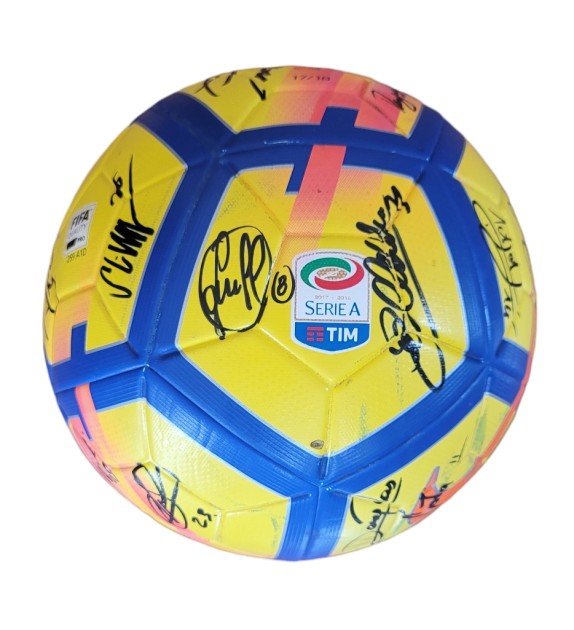 Pallone Match-Ball Serie A TIM, 2017/18 - Autografato dalla Juventus