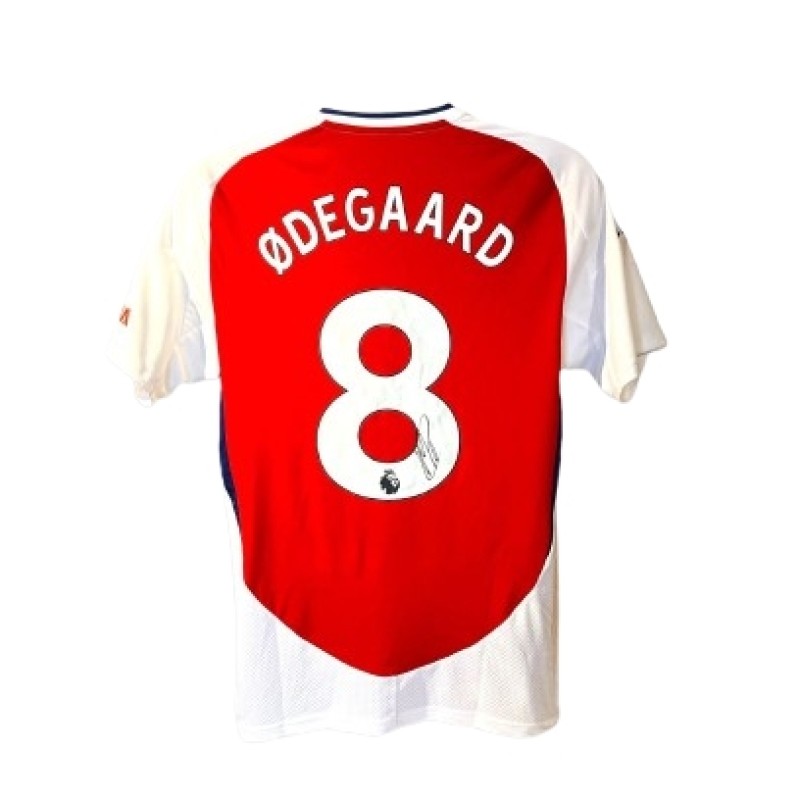 Maglia ufficiale Arsenal 2024/25 firmata da Martin Odegaard