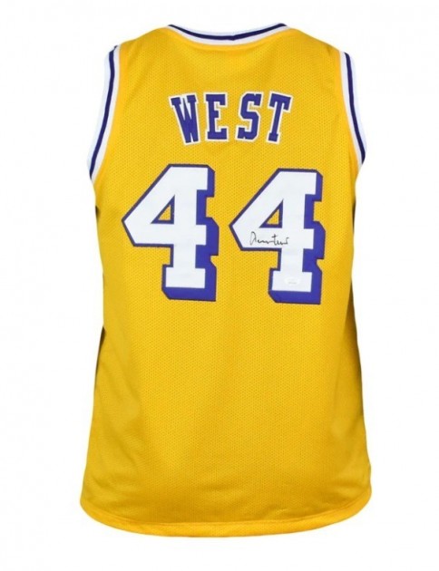 Lakers Jersey Signed by The Logo Jerry West - CharityStars