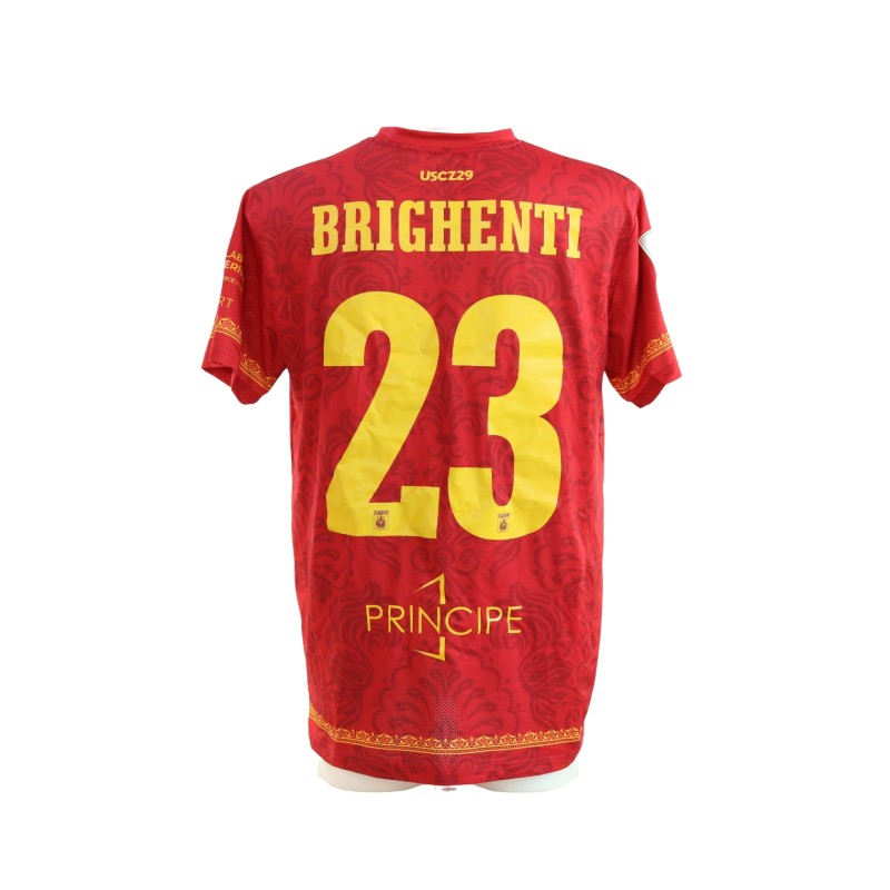 R - Brighenti's Match-Issued Shirt, Catanzaro vs Pisa 2025