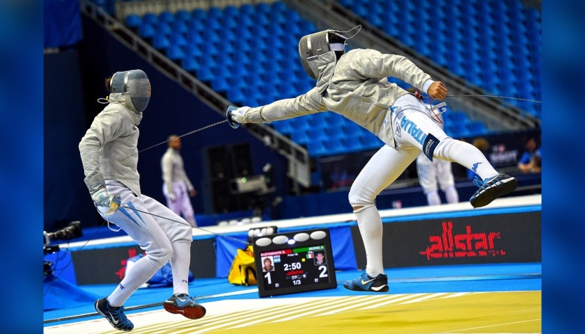 Sabre Used by Enrico Berrè at Moscow 2015 - Signed