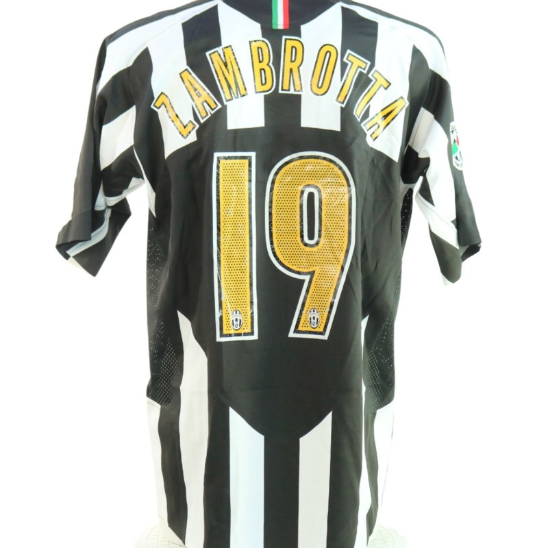 Zambrotta's Juventus Match-Issued Shirt, Coppa Italia 2005/06
