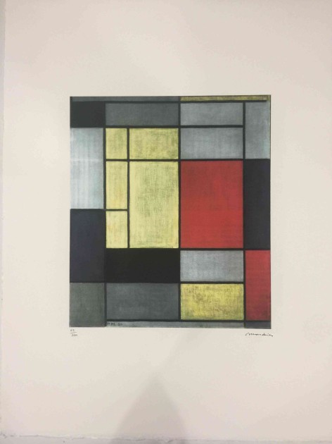Offset lithography by Piet Mondrian (after)