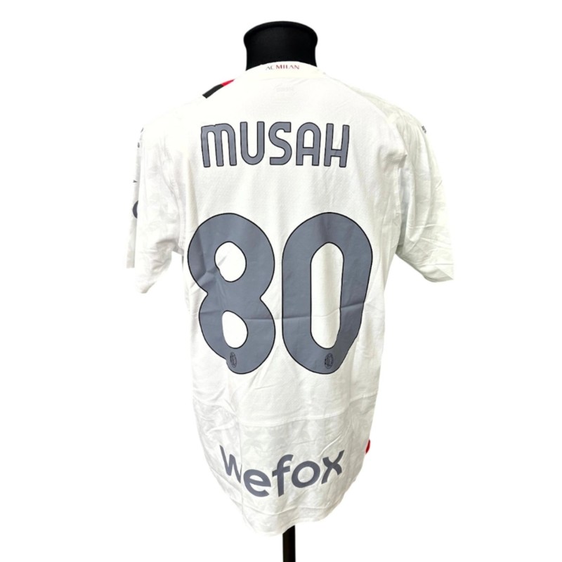 Musah's Milan Match-Issued Shirt, 2023/24