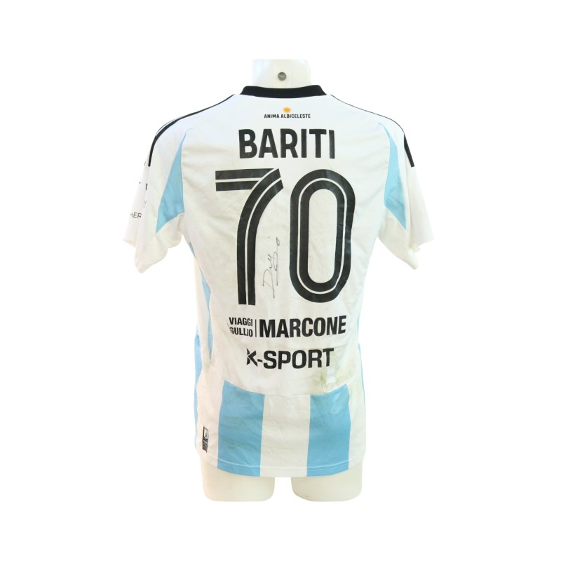 Bariti's Signed Unwashed Shirt, Virtus Entella vs Rimini 2024