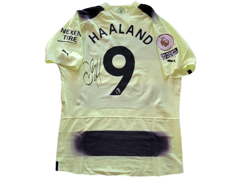 Haaland's Manchester City Signed Match Shirt, 2022/23