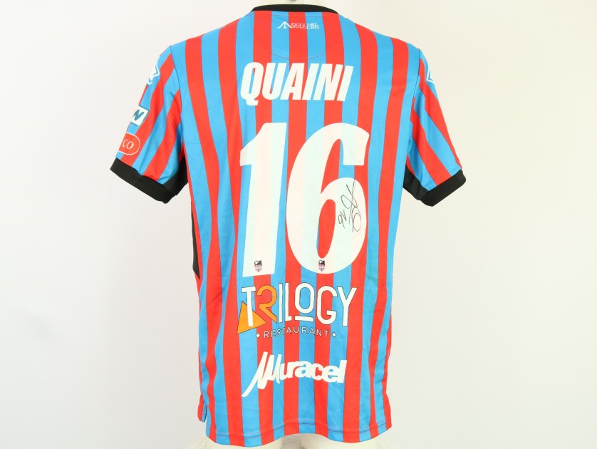 Quaini's unwashed Signed Shirt, Catania vs Giugliano 2024 