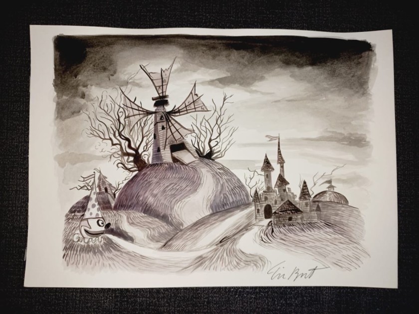 Drawing by Tim Burton