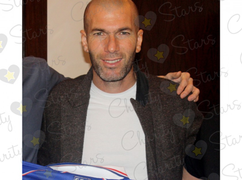 Zinedine Zidane Signed Official Replica France 1998 Shirt
